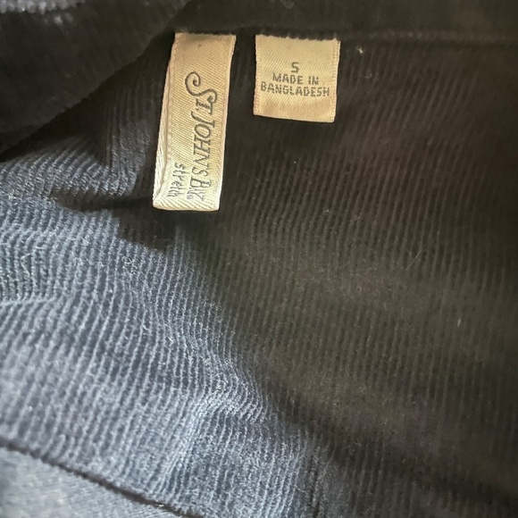 St. Johns Bay blazer long sleeve corduroy cotton blue womens small - Picture 6 of 6